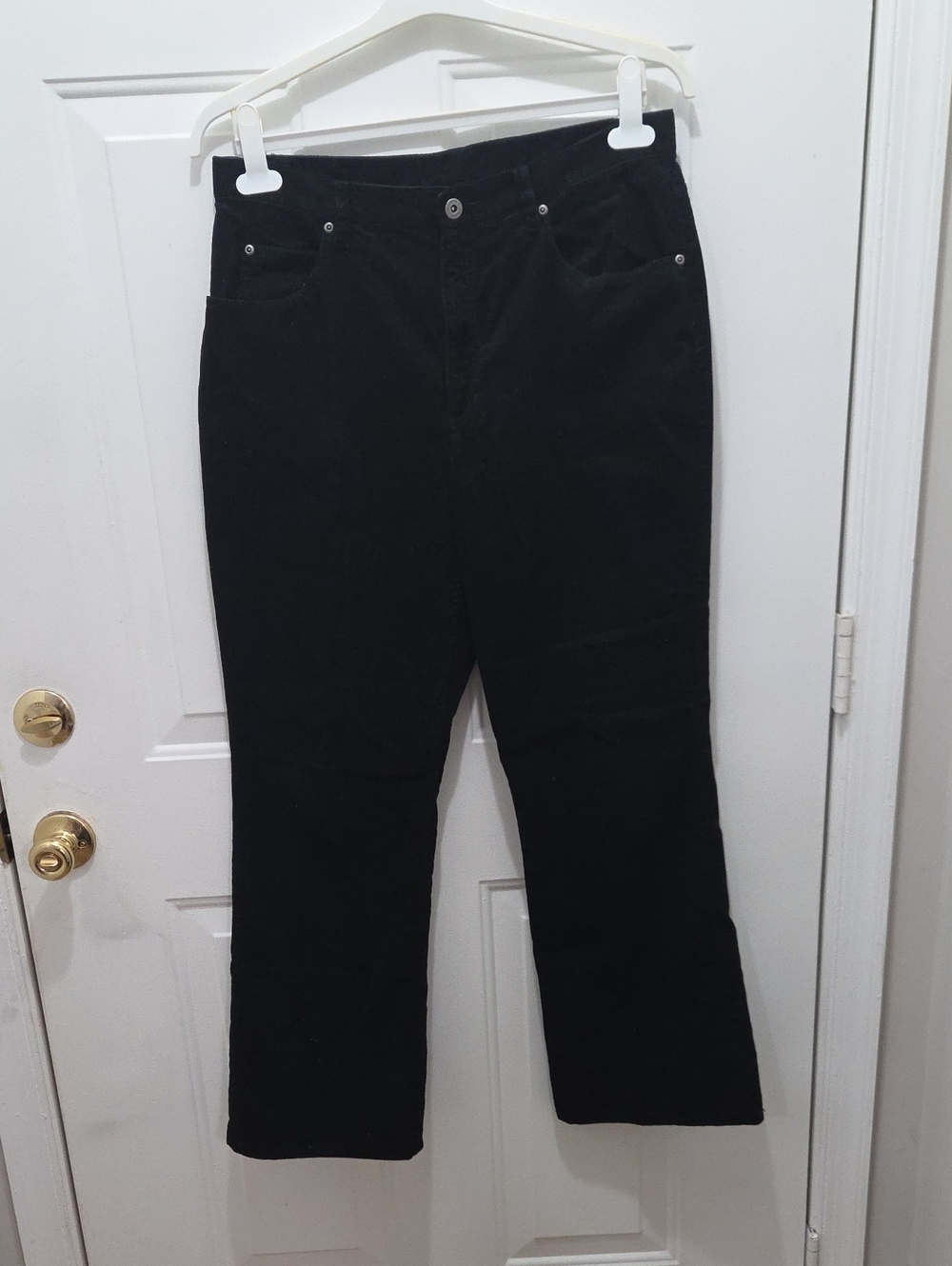 Liz Claiborne Liz Wear Black Wide-Leg Corduroy Jeans 14